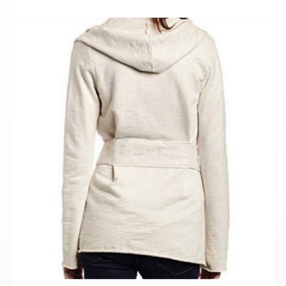 Lucky Brand Cream Hooded Wrap Cardigan - Picture 2 of 2
